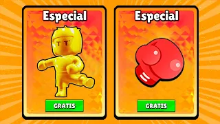 GANHE ESSA SKIN DOURADA E EMOTE DO SOCO DE GRAÇA (STUMBLE GUYS)