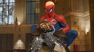 SPIDER MAN PS4 First Boss Fight Gameplay