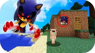 BEBE NOOB VS CREEPYPASTA SONIC.EXE MINECRAFT TROLL + ROLEPLAY