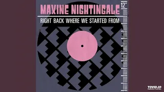 Maxine Nightingale Right Back Where We Started From Audio +0.5 Version