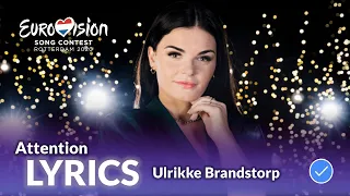 Ulrikke Brandstorp - Attention (Lyrics) | Eurovision 2020 Norway, Melodi Grand Prix 2020