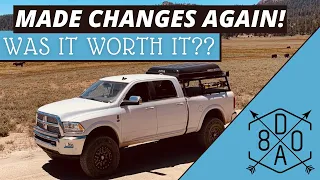 OVERLAND BUILD UPDATE.  Made some changes on my Dodge Ram 2500. Was it worth it?