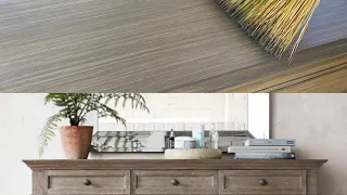 Wood like finish | PAINT LAMINATE to look like wood | EASY techniques for a Pottery Barn Grey finish