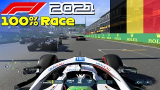 F1 2021 - Let's Score Points With Mick #12: 100% Race Belgium