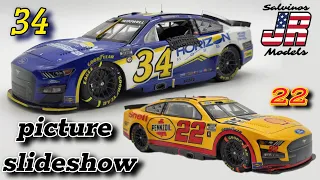 JR MODELS Joey Logano and Michael Mcdowell NASCAR cars (picture slideshow step by step)