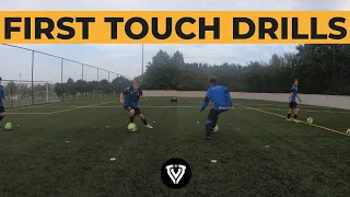 First Touch Drills + Change of Direction | Football - Soccer Training | U10 - U11 - U12 - U13 - U14