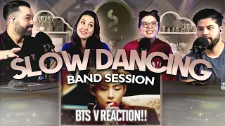 V of BTS "Slow Dancing Band Session"  Reaction - Tae's playing the saxophone??!!! 🤯😱 | Couples React