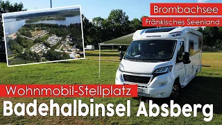 Wohnmobil-Stellplatz Badehalbinsel Absberg🚐 Brombachsee🏖Fränkisches Seenland ⛰Bayern