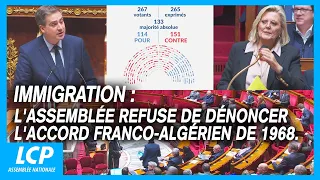 Immigration : l'Assemblée nationale refuse de dénoncer l'accord Franco-Algérien de 1968 - 07/12/23
