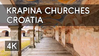 Walking Tour: Two Churches and Town Cemetery in Krapina, Croatia - 4K UHD Virtual Travel