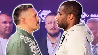 Oleksandr Usyk NOT INTIMIDATED by Daniel Dubois in intense FACE OFF at press conference in Poland!