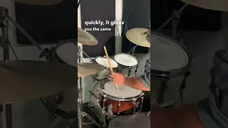 Try this when playing cross-sticks 🥁