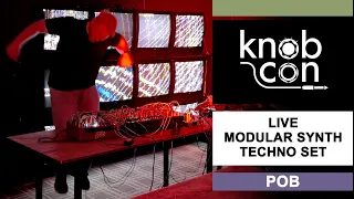 Knobcon 2023 cinematic techno live modular synth performance by POB