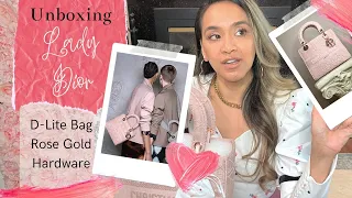 Lady D-Lite Pink Bag Unboxing