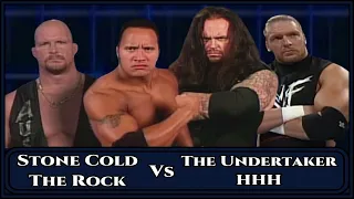 Stone Cold & The Rock Vs The Undertaker & HHH 4/29/1999