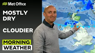 03/06/24 –Cloudy for many, fairly dry – Morning Weather Forecast UK –Met Office Weather