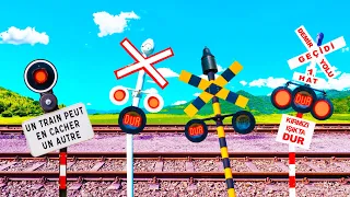 【踏切アニメ】DURを受け継ぐふみきりカンカン😂😂😂Railroad crossing that inherits DUR!!