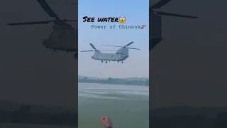 😱🔥 India army power 😳 Chinook on water 😱 haven't seen such #trending #short #viral #army #india