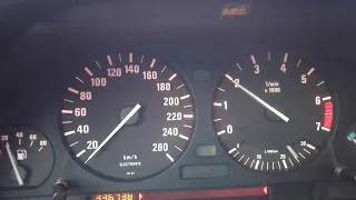 Bmw e34 2jz single turbo 1.1 bar 0 to 190 acceleration Concepción