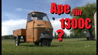 Eine Piaggio Ape für 1300€? - Die Apeschrauber