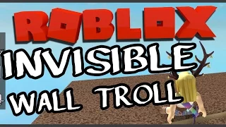 INVISIBLE WALL TROLL IN ROBLOX MURDER MYSTERY 2! | With Zachary