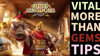 VITAL MORE THAN GEMS TIPS !SUBSCRIBE! Rise of Kingdoms (ROK) #riseofkingdoms #rok