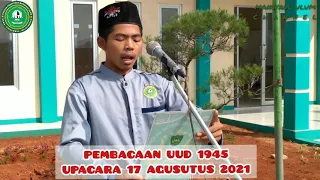 PEMBACAAN TEKS UUD 1945 || Upacara 17-08-2021 Ponpes Mansyaul Ulum