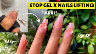 TRYING A TIKTOK GEL X NAIL HACK | DO YOUR GEL X NAILS LIKE A PRO!!! | EASY + QUICK NAIL TUTORIAL