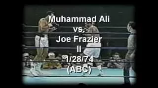 Joe Frazier -vs- Muhammad Ali II 1/28/74  (abc) part 1