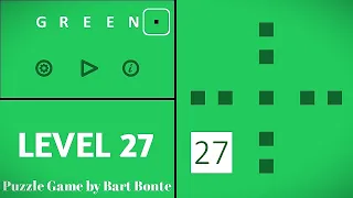 Green LEVEL 27 - Puzzle Game by Bart Bonte