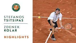 Stefanos Tsitsipas vs Zdenek Kolar Round 2 Highlights I Roland-Garros 2022