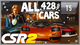 CSR2 | EVERY TIER 5 CAR IN THE GAME! (FASTEST CARS & BOSS CARS)