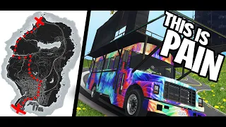 Can you drive across the map in a Festival Bus without losing any parts? (GTA Online)