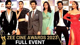 Zee Cine Awards 2023 Full Event Red Carpet: Alia, Varun, Kartik, Kiara, Kriti & More