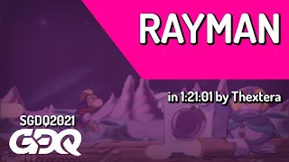 Rayman by Thextera in 1:21:01 - Summer Games Done Quick 2021 Online