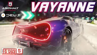 Asphalt 9 : ТРИОН С УСКОРЕНИЕМ ! Обзор и сетевой тест-драйв Deus Vayanne в золоте (Ранг 5082)😏