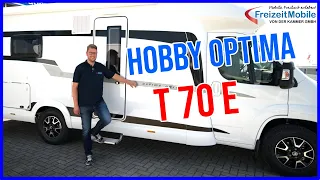 Hobby Optima Ontour T70 E Modell 2021 - tiefe Einzelbetten und schönes Heck-Badezimmer