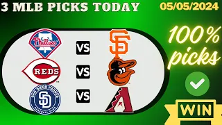 3 MLB Picks Today 99% Win Today/5/05/24 | MLB Predictions Today,Orioles,Phillies,Diamondbacks