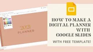 How to make your own digital planner | with FREE template | Using Google Slides