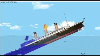 Titanic 2 sinks || Floating sandbox