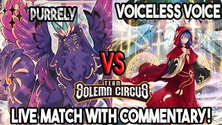 Purrely Vs Voiceless Voice : Yu-Gi-Oh! Locals Feature Match | Live Duel