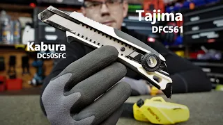 Nóż Tajima DFC561 i DC50SFC - nóż tapicerski 18mm/tapeciak oraz kabura