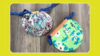 Mini Round Drawstring Pouch- Sewing Tutorial