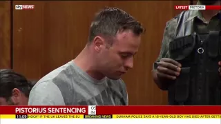 Oscar Pistorius Walks on Stumps in Court VIDEO Removes Prosthetic Legs