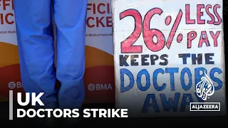 UK NHS strike: Junior doctors join seniors over pay