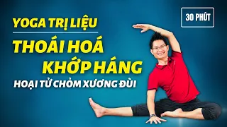 Yoga trị liệu Thoái hoá khớp háng do Hoại tử vô khuẩn chỏm xương đùi tại nhà | Kim Ba Yoga
