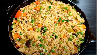 This is the best vegetarian rice I've ever eaten! Cheap, Quick and Delicious!