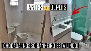 O NOSSO BANHEIRO ESTÁ PRONTO, ESTOU APAIXONADA ♡