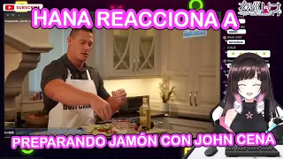 Hana Yomeguri reacciona a "Preparando jamón con John Cena en la CoCena"