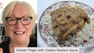 Chicken Thighs with Creamy Mustard Sauce